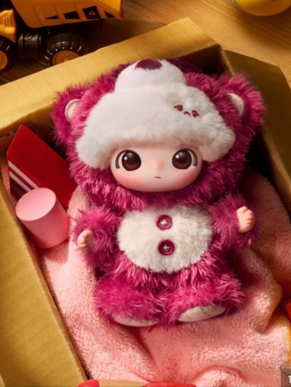 DIMOO WORLD x Pixar (Lotso) OPEN BOX WITH CARD